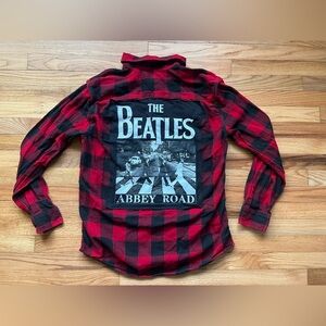 The Beatles Abbey Road Custom Flannel Size Large